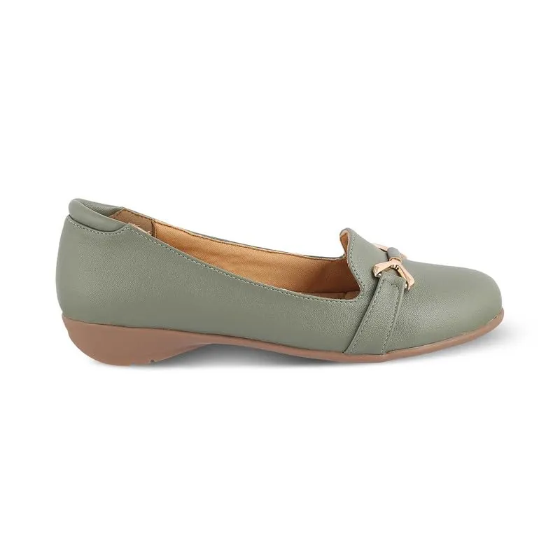 tresmode 240-YORKY-2 Green Women Flat Ballerina EU/37 UK/4