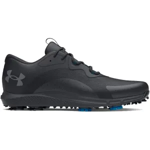 Under Armour Charged Draw 2 Wide Spiked Waterproof Shoes - Black/Black/Titan Gray