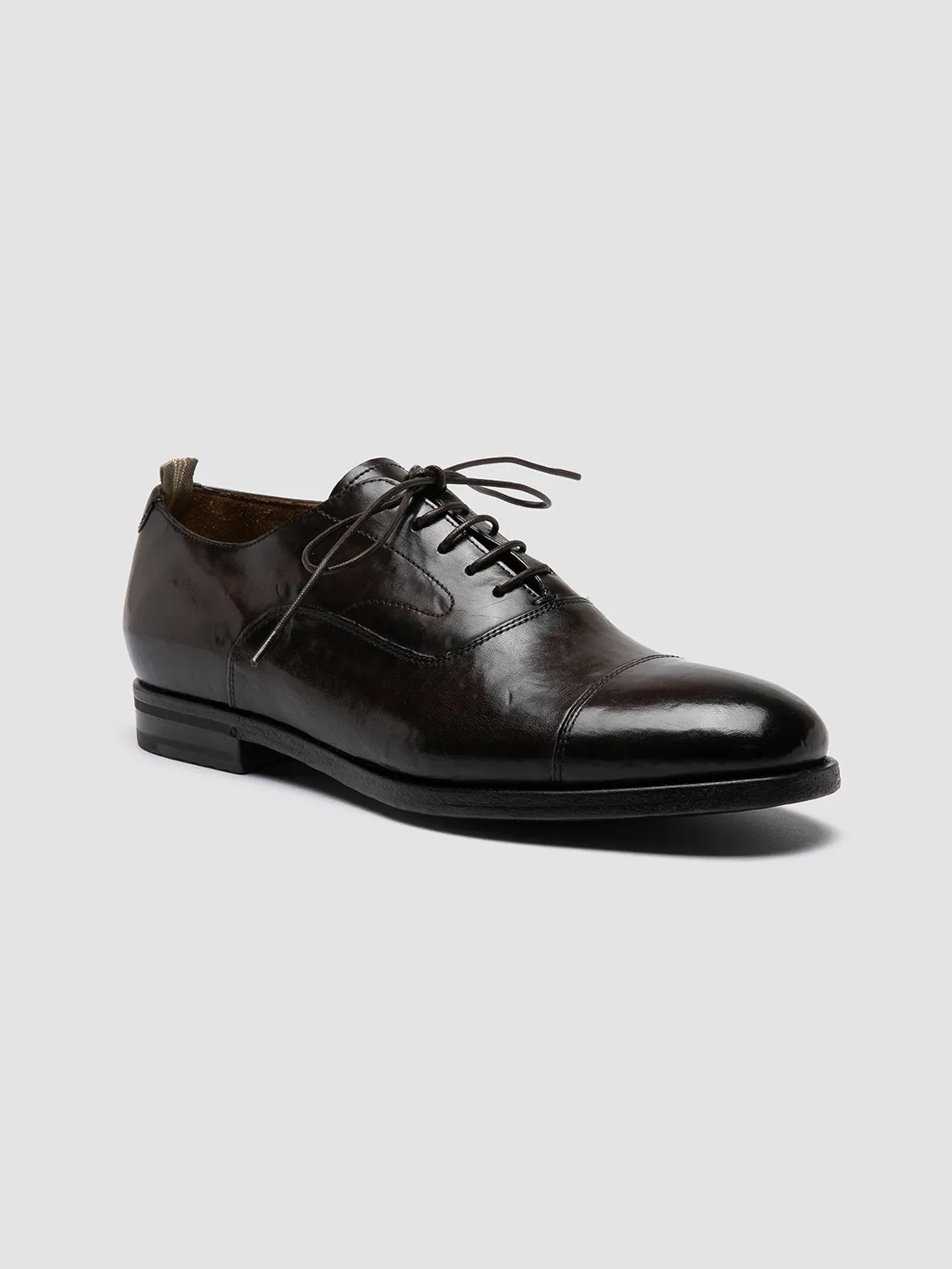 VANDERBILT CAOU 011 - Brown Leather Oxford Shoes