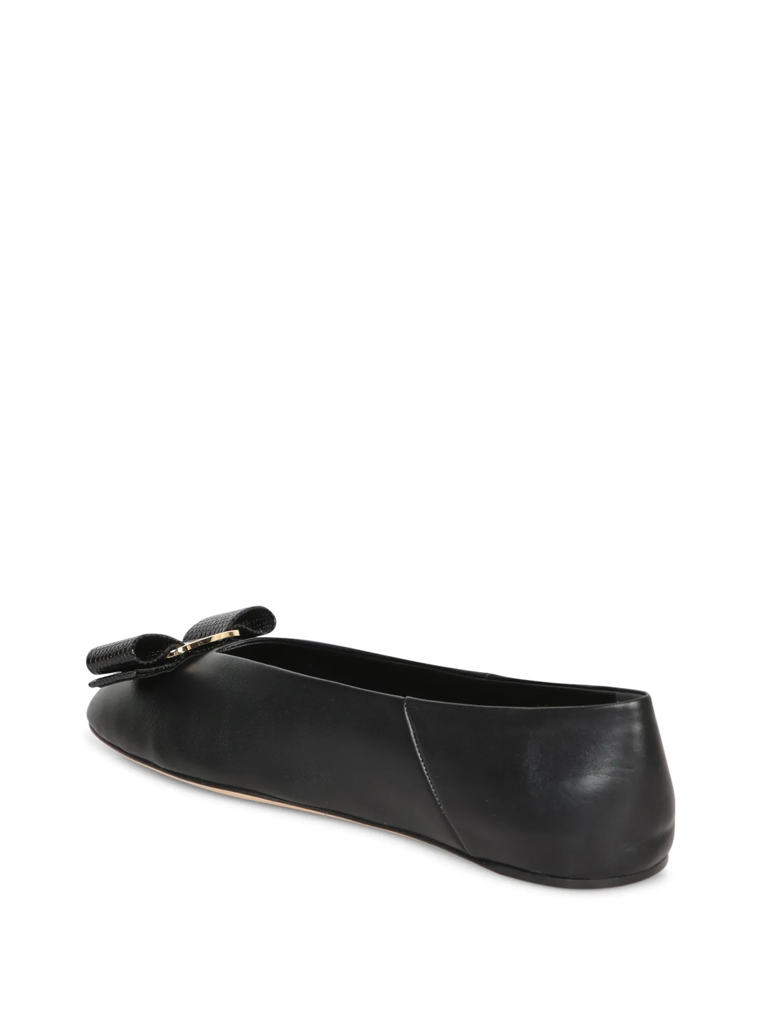 Vanna Nappa Black Ballet Flats