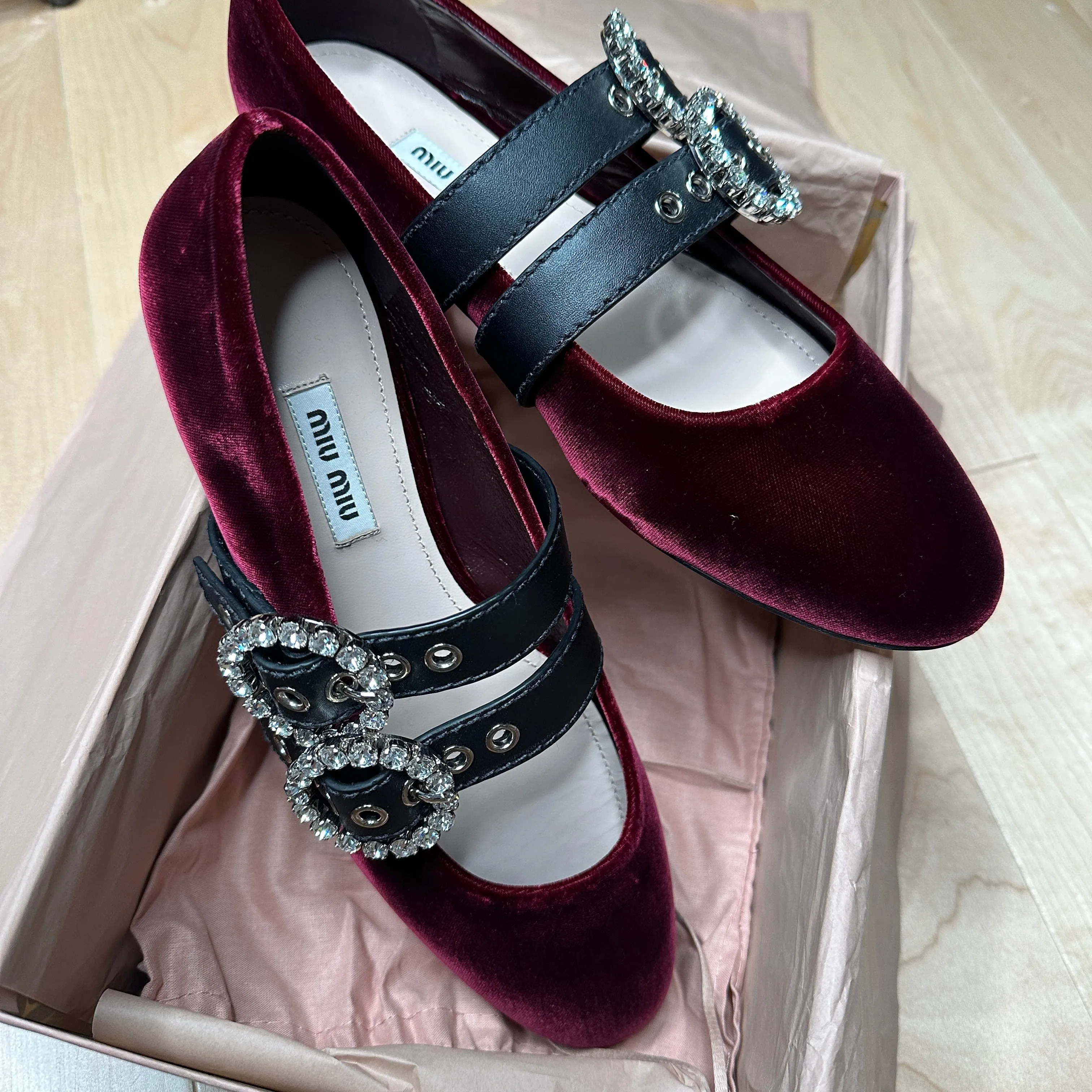 Velvet Ballet Slippers - 8