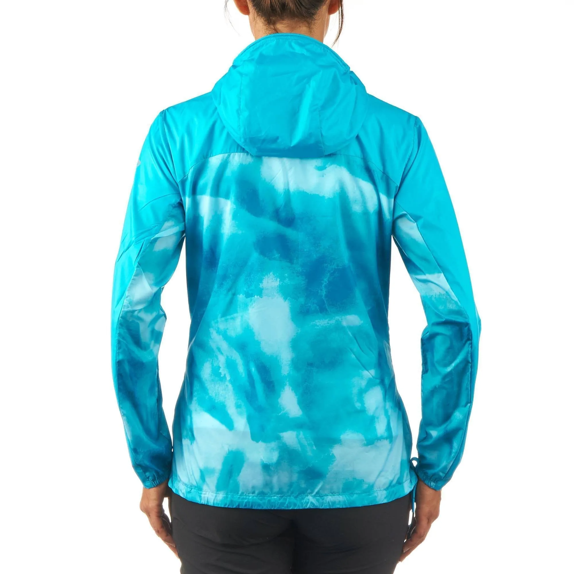 Women's Hiking Windproof Jacket Helium Wind 500 Anti-UV