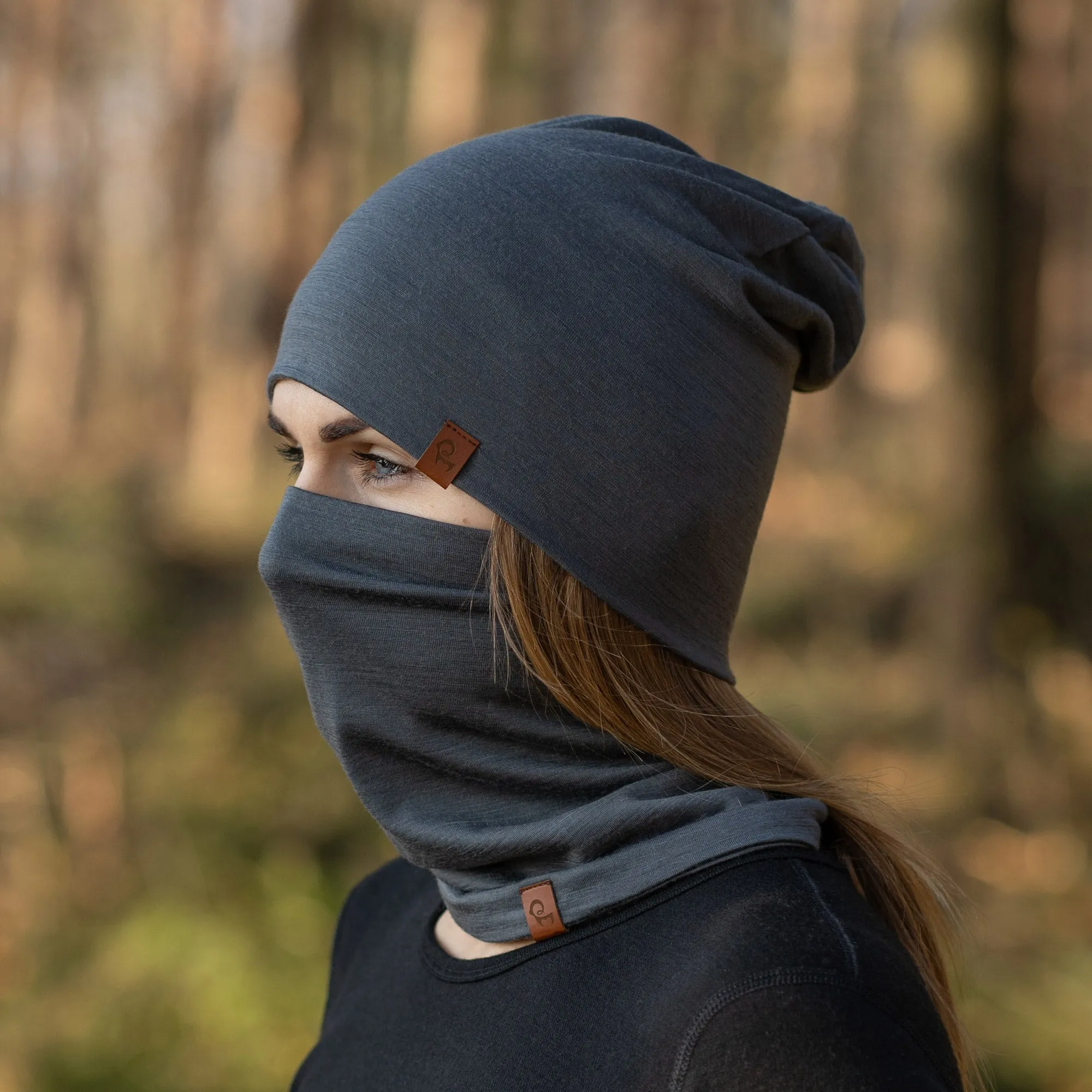 Women's Merino Beanie & Gaiter 2-Piece Perfect Grey