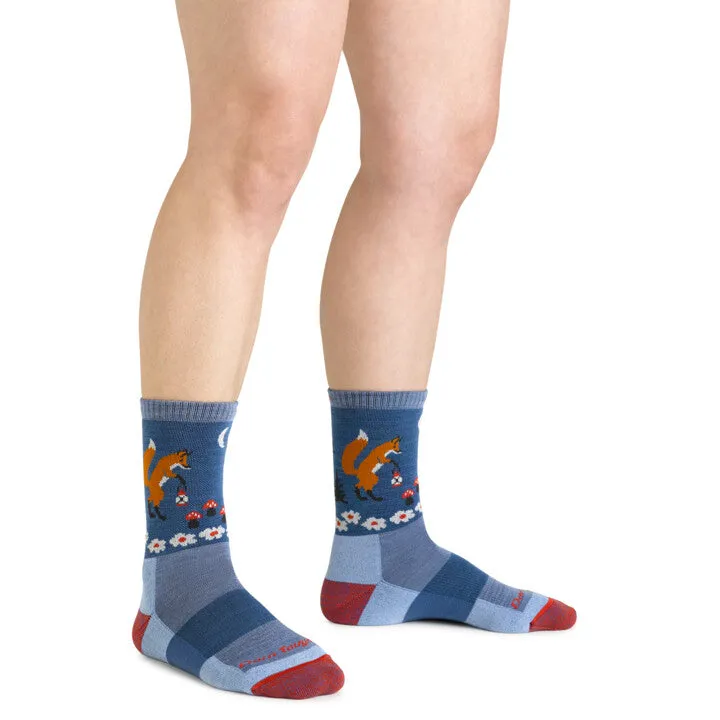 Women's Micro Crew Critter Club Lightweight Hiking Socks (Vapor)