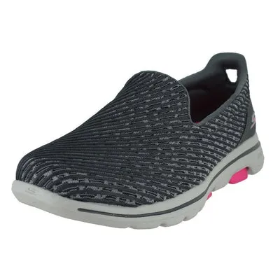 WOMEN'S SKECHERS GO WALK 5 MIRACLE GREY PINK 15906 GYPK