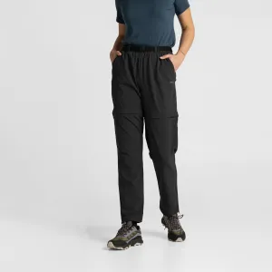 Womens Zip Off Pants Black